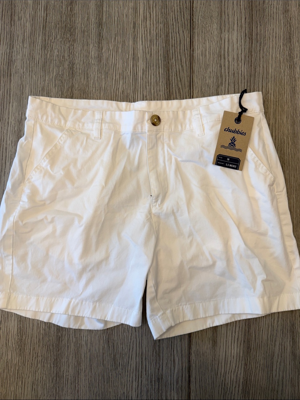 Chubbies White Classic Shorts